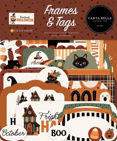 Carta Bella Handmade Halloween Ephemera Frames & Tags (CBHE512025)