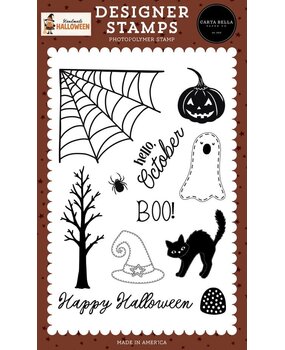 Carta Bella Handmade Halloween Clear Stamps Corner Spider Web (CBHE512040) Carta Bella Handmade Halloween Clear Stamps Corner Spider Web (CBHE512040)