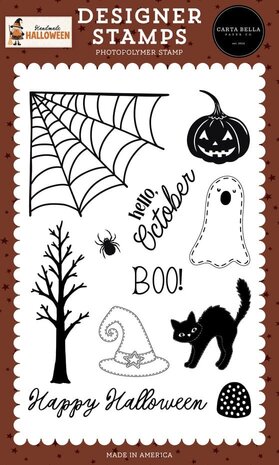 Carta Bella Handmade Halloween Clear Stamps Corner Spider Web (CBHE512040) Carta Bella Handmade Halloween Clear Stamps Corner Spider Web (CBHE512040)