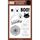 Carta Bella Handmade Halloween Clear Stamps Stitched Ghost (CBHE512041)