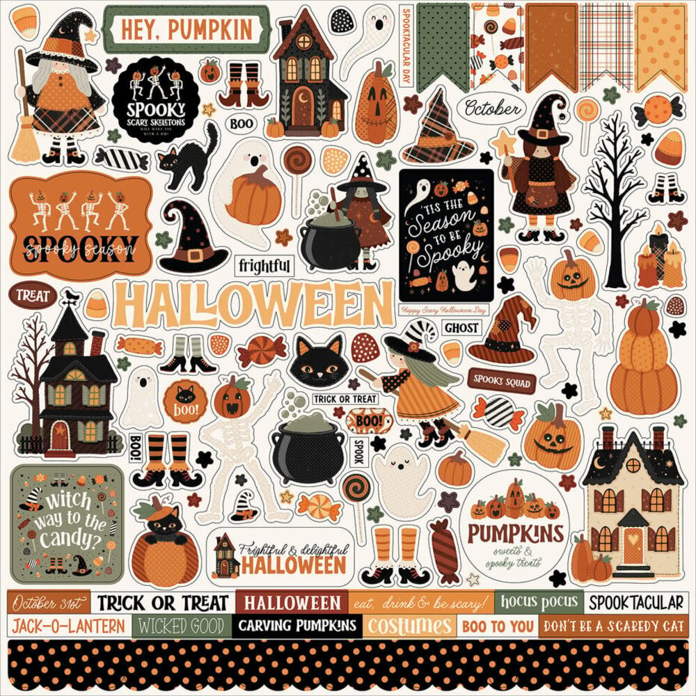 Carta Bella Handmade Halloween Element Sticker (CBHE512014)