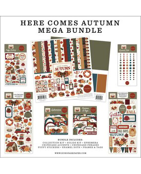 Carta Bella Here Comes Autumn 12x12 Inch Mega Bundle (CBHCA513050) Carta Bella Here Comes Autumn 12x12 Inch Mega Bundle (CBHCA513050)