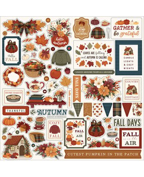 Carta Bella Here Comes Autumn Element Sticker (CBHCA513014) Carta Bella Here Comes Autumn Element Sticker (CBHCA513014)