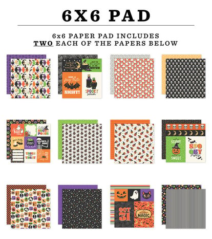 Echo Park Halloween Parade 6x6 Inch Paper Pad (HPD511023) Echo Park Halloween Parade 6x6 Inch Paper Pad (HPD511023)