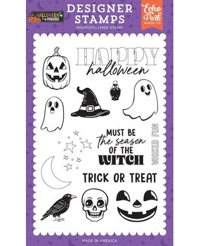 Echo Park Halloween Parade Clear Stamps Season Of The Witch (HPD511043) Echo Park Halloween Parade Clear Stamps Season Of The Witch (HPD511043)