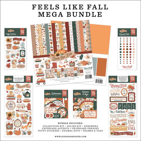 Echo Park Feels Like Fall 12x12 Inch Mega Bundle (FLF514050) Echo Park Feels Like Fall 12x12 Inch Mega Bundle (FLF514050)