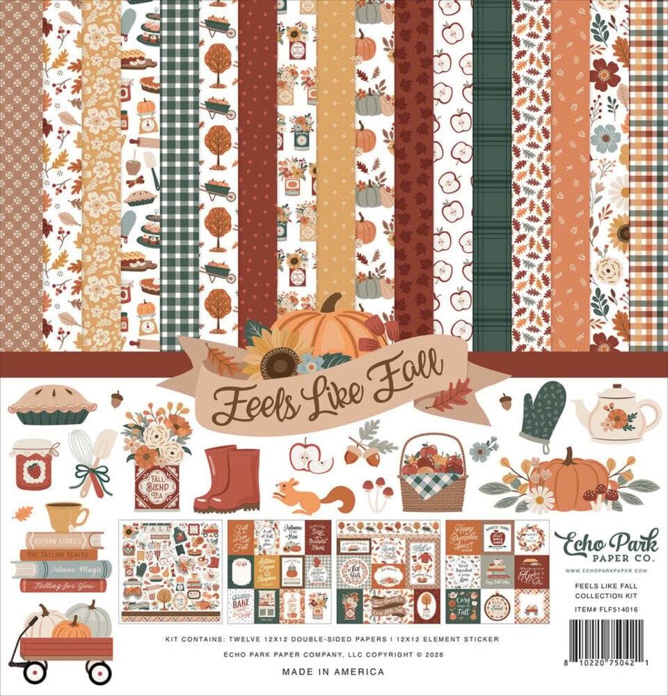 Echo Park Feels Like Fall 12x12 Inch Collection Kit (FLF514016) Echo Park Feels Like Fall 12x12 Inch Collection Kit (FLF514016)
