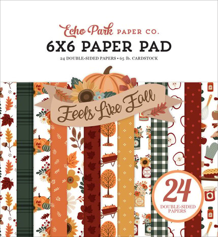 Echo Park Feels Like Fall 6x6 Inch Paper Pad (FLF514023) Echo Park Feels Like Fall 6x6 Inch Paper Pad (FLF514023)