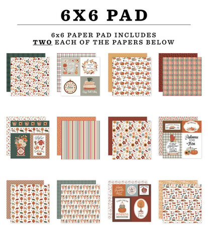 Echo Park Feels Like Fall 6x6 Inch Paper Pad (FLF514023) Echo Park Feels Like Fall 6x6 Inch Paper Pad (FLF514023)