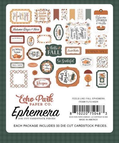 Echo Park Feels Like Fall Ephemera (FLF514024) Echo Park Feels Like Fall Ephemera (FLF514024)