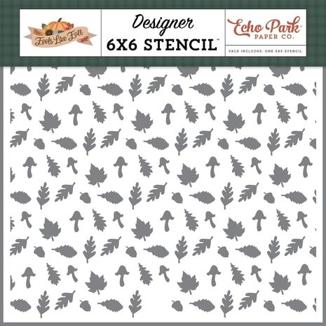 Echo Park Feels Like Fall Stencil Autumn Scatter (FLF514033) Echo Park Feels Like Fall Stencil Autumn Scatter (FLF514033)