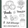 Echo Park Feels Like Fall Clear Stamps Squash And Pumpkins (FLF514044) Echo Park Feels Like Fall Clear Stamps Squash And Pumpkins (FLF514044)