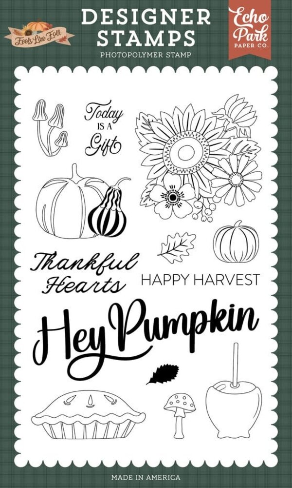 Echo Park Feels Like Fall Clear Stamps Hey Pumpkin (FLF514045) Echo Park Feels Like Fall Clear Stamps Hey Pumpkin (FLF514045)