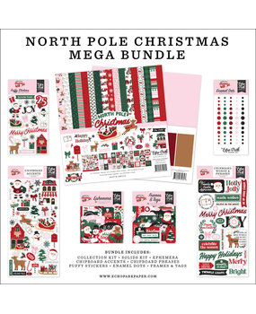 Echo Park North Pole Christmas 12x12 Inch Mega Bundle (NPC515050)
