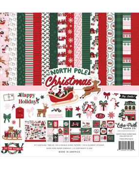 Echo Park North Pole Christmas 12x12 Inch Collection Kit (NPC515016)