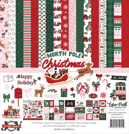 Echo Park North Pole Christmas 12x12 Inch Collection Kit (NPC515016) Echo Park North Pole Christmas 12x12 Inch Collection Kit (NPC515016)