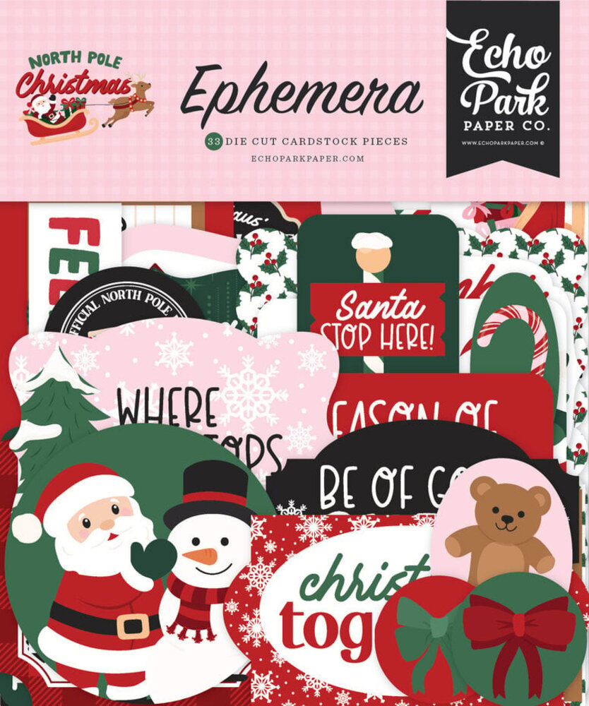 Echo Park North Pole Christmas Ephemera (NPC515024) Echo Park North Pole Christmas Ephemera (NPC515024)