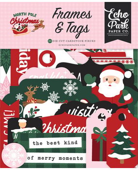 Echo Park North Pole Christmas Ephemera Frames & Tags (NPC515025)