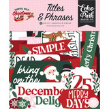 Echo Park North Pole Christmas Ephemera Titles & Phrases (NPC515032)