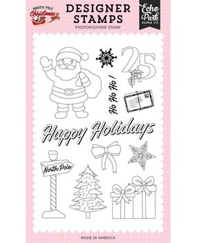 Echo Park North Pole Christmas Clear Stamps North Pole Sign (NPC515045)