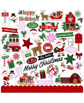 Echo Park North Pole Christmas 12x12 Inch Element Sticker (NPC515014)
