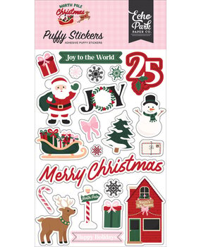 Echo Park North Pole Christmas Puffy Stickers (NPC515066)