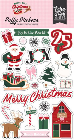 Echo Park North Pole Christmas Puffy Stickers (NPC515066) Echo Park North Pole Christmas Puffy Stickers (NPC515066)