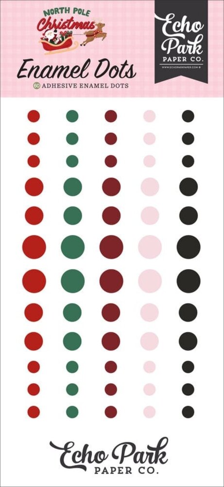Echo Park North Pole Christmas Enamel Dots (NPC515028) Echo Park North Pole Christmas Enamel Dots (NPC515028)