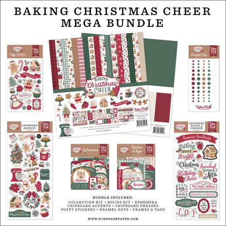 Echo Park Baking Christmas Cheer 12x12 Inch Mega Bundle (BCC516050) Echo Park Baking Christmas Cheer 12x12 Inch Mega Bundle (BCC516050)