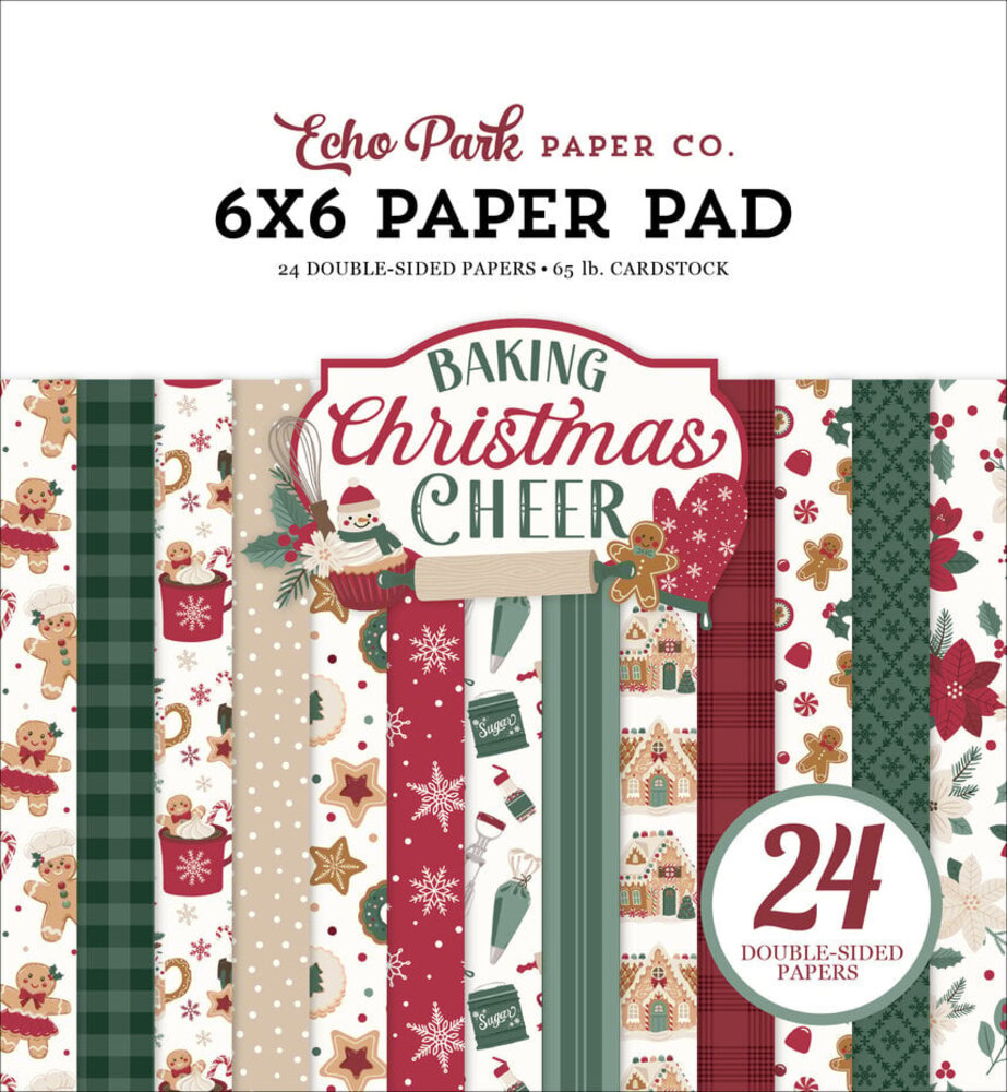 Echo Park Baking Christmas Cheer 6x6 Inch Paper Pad (BCC516023) Echo Park Baking Christmas Cheer 6x6 Inch Paper Pad (BCC516023)
