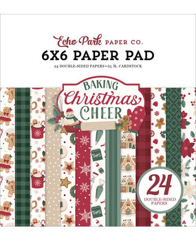 Echo Park Baking Christmas Cheer 6x6 Inch Paper Pad (BCC516023) Echo Park Baking Christmas Cheer 6x6 Inch Paper Pad (BCC516023)