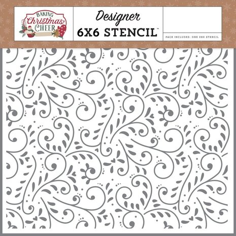 Echo Park Baking Christmas Cheer Stencil Decorative Icing (BCC516033) Echo Park Baking Christmas Cheer Stencil Decorative Icing (BCC516033)