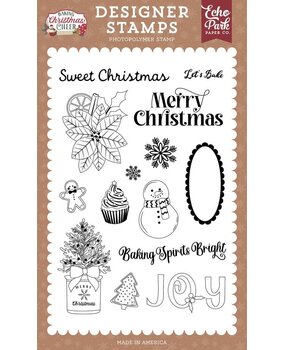 Echo Park Baking Christmas Cheer Clear Stamps Sweet Christmas (BCC516045)