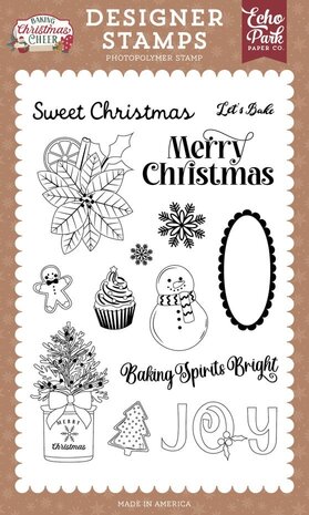 Echo Park Baking Christmas Cheer Clear Stamps Sweet Christmas (BCC516045) Echo Park Baking Christmas Cheer Clear Stamps Sweet Christmas (BCC516045)