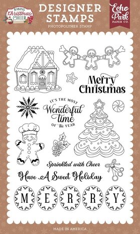 Echo Park Baking Christmas Cheer Clear Stamps Sprinkled With Cheer (BCC516046) Echo Park Baking Christmas Cheer Clear Stamps Sprinkled With Cheer (BCC516046)