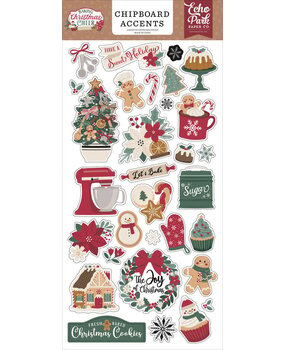 Echo Park Baking Christmas Cheer 6x13 Inch Chipboard Accents (BCC516021) Echo Park Baking Christmas Cheer 6x13 Inch Chipboard Accents (BCC516021)