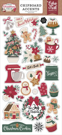 Echo Park Baking Christmas Cheer 6x13 Inch Chipboard Accents (BCC516021) Echo Park Baking Christmas Cheer 6x13 Inch Chipboard Accents (BCC516021)