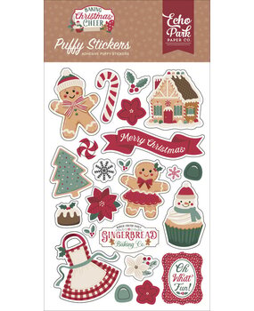 Echo Park Baking Christmas Cheer Puffy Stickers (BCC516066)