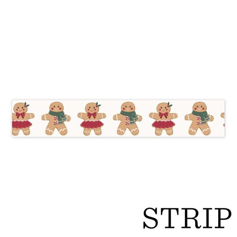 Echo Park Baking Christmas Cheer Washi Tape Sugar And Spice Cookies (BCC516027) Echo Park Baking Christmas Cheer Washi Tape Sugar And Spice Cookies (BCC516027)