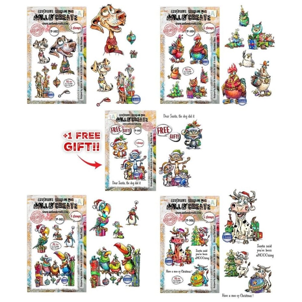AALL and Create Festive Friends Stamp Bundle (AALL-PCK-ADM001)