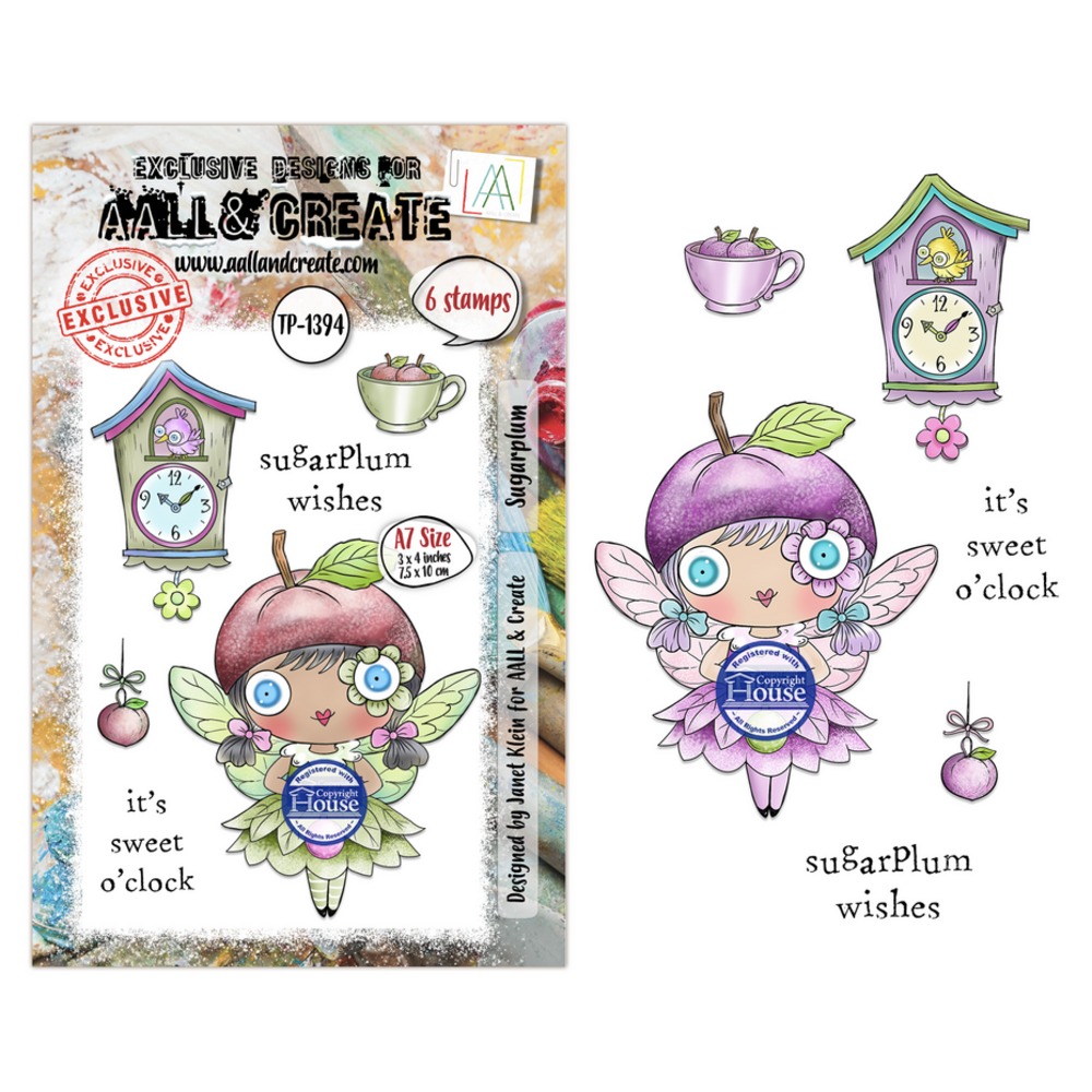 AALL and Create Clear Stamp Set A7 Sugarplum (AALL-TP-1394) AALL and Create Clear Stamp Set A7 Sugarplum (AALL-TP-1394)
