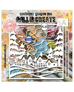AALL and Create Masking Stencil 6x6 Inch Winter Quiet (AALL-PC-272) AALL and Create Masking Stencil 6x6 Inch Winter Quiet (AALL-PC-272)