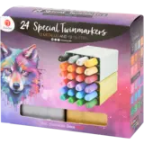 DécoTime 24 Glitter & Metallic Twin Markers (3217469)