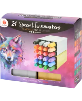DécoTime 24 Glitter & Metallic Twin Markers (3217469) DécoTime 24 Glitter & Metallic Twin Markers (3217469)
