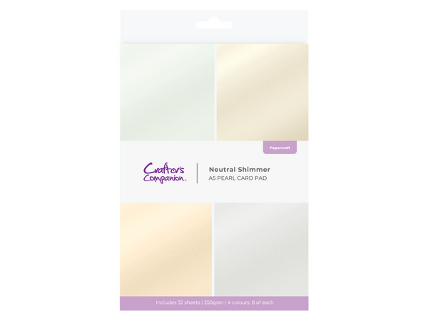 Crafter's Companion Neutral Shimmer A5 Pearl Card Pad (CC-PPADA5-NESH) Crafter's Companion Neutral Shimmer A5 Pearl Card Pad (CC-PPADA5-NESH)
