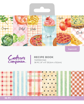 Crafter's Companion Recipe Book 6x6 Inch Topper Pad (CC-RB-TOP6) Crafter's Companion Recipe Book 6x6 Inch Topper Pad (CC-RB-TOP6)