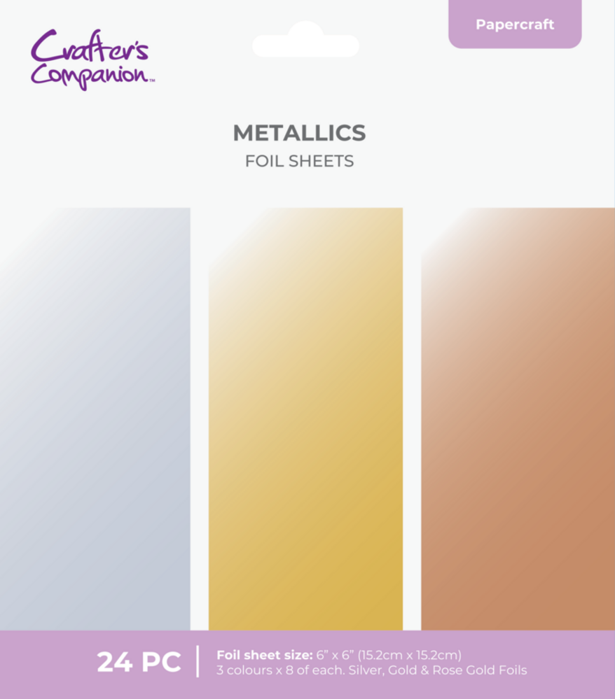 Crafter's Companion Cut in Edge Foil Sheets Metallics (CC-FOILS-MET) Crafter's Companion Cut in Edge Foil Sheets Metallics (CC-FOILS-MET)