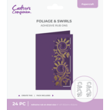 Crafter's Companion Cut in Edge Adhesive Rub Ons Foliage & Swirls (CC-RUB6-FOS)