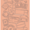 Crafter's Companion 2D Embossing Folder Let's Travel (CC-RV-EF5-LETR)
