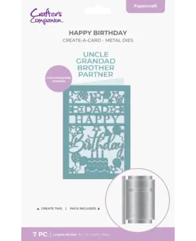 Crafter's Companion Happy Birthday Dies (CC-MD-CAD-HABI) Crafter's Companion Happy Birthday Dies (CC-MD-CAD-HABI)